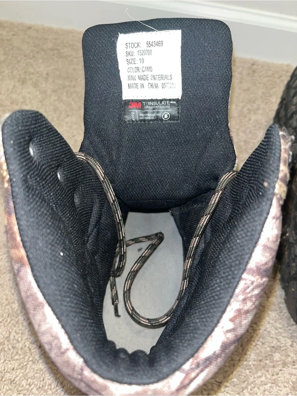 3M Thinsulate Itasca Muddy Buck Boots Realtree Camo